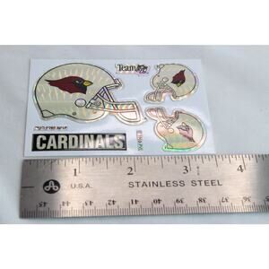 Vintage 1993 Vending Machine Team NFL Arizona Cardinals Sticker Prism